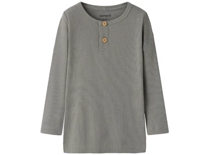 Name It bluse shadow med knaplukning