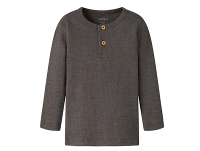 name it ribbluse delicioso melange med knapper forfra