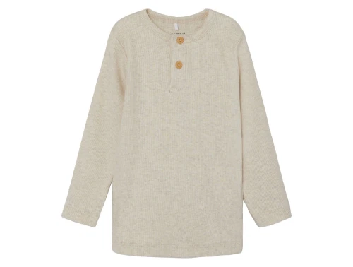 name it ribbluse peyote melange med knapper forfra