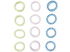 Name It margarita/pastel lavender/silver lake blue stribet hårelastik (12-pack)