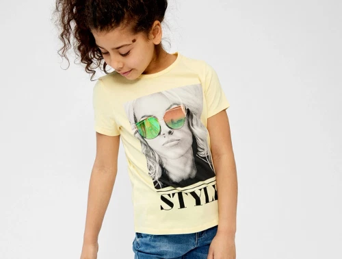 Name It t-shirt double cream