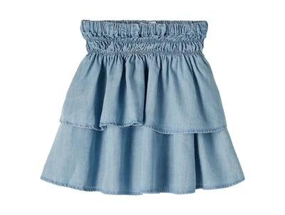 Name It nederdel light blue denim