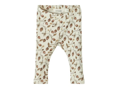 Lil Atelier leggings turtledove print