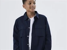 Name It dark sapphire oversize skjorte