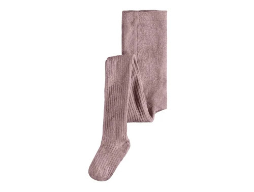 Name It woodrose glitter rib strømpebuks viskose