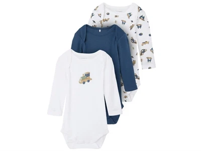 Name It dark denim body trælegetøj (3-pak)