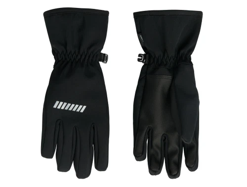 Name It sorte handsker med refleksprint