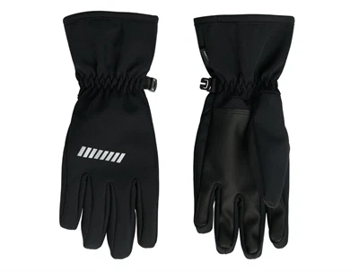 Name It sorte handsker med refleksprint