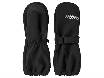 Name It softshellluffer sort med refleks