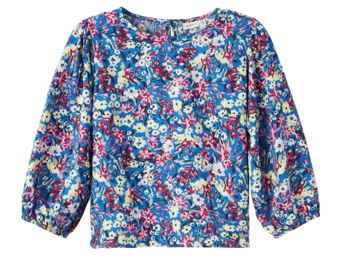 Name It nouvean navy bluse blomster