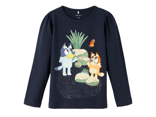 Name It dark sapphire t-shirt Bluey (pige)