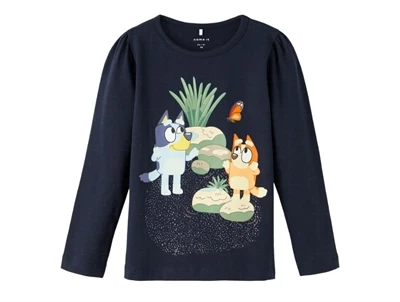 Name It dark sapphire t-shirt Bluey (pige)