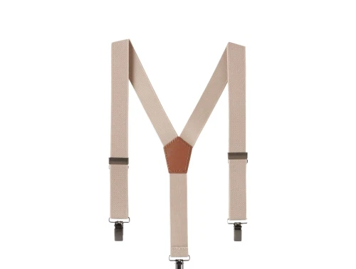 Lil\' Atelier seler i beige nuance med clips set forfra