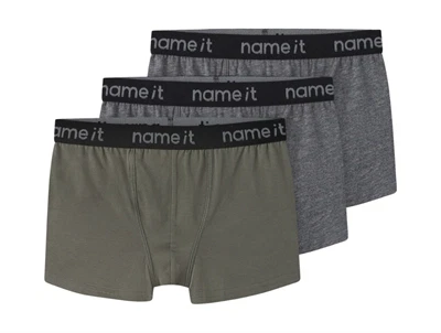 Name It boxershorts i grøn og grå 3 pak