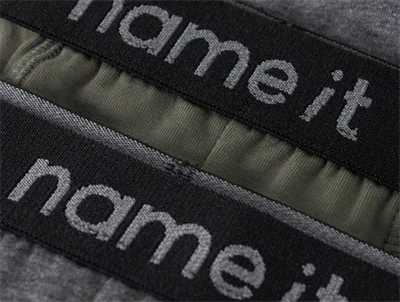 Name It boxershorts i grå melange med logo elastik