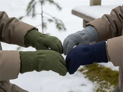 Name It olive night mix fingervanter akryl (3-pak)