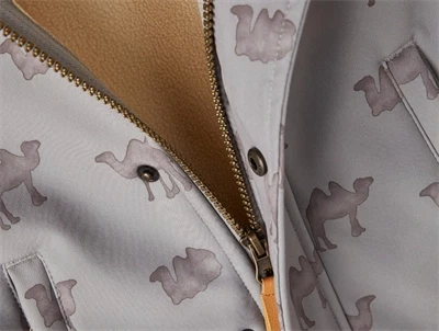 Lil Atelier wet weather overgangsjakke kameler