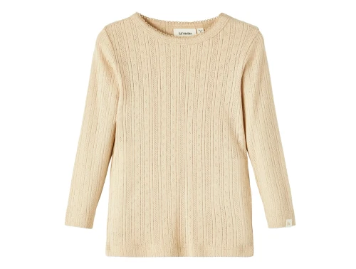 Lil Atelier top warm sand hulmønster