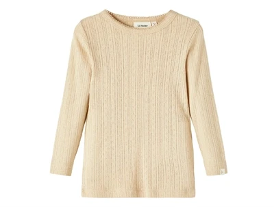 Lil Atelier top warm sand hulmønster