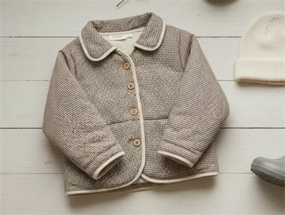 Lil Atelier rocky road jakke short loose tern