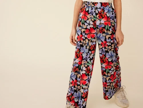 Name It black bukser blomster