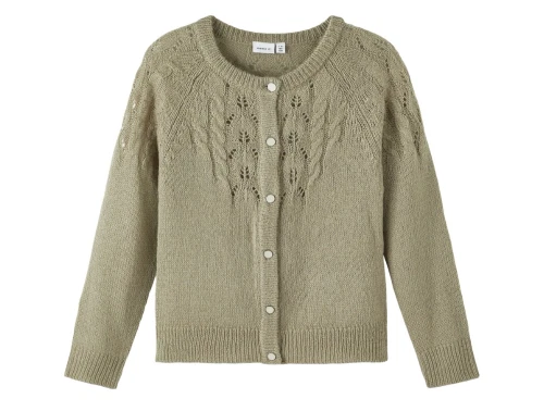 Name It dried sage cardigan strik
