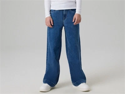 Name It wide jeans i blå denim på barn