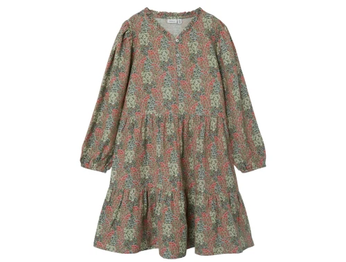 Name It dried sage kjole dried sage print