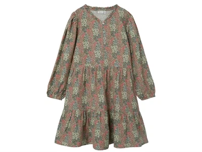 Name It dried sage kjole dried sage print