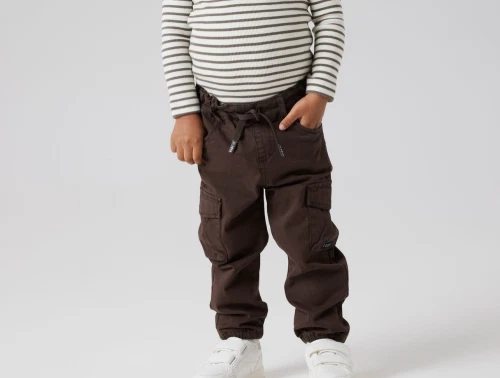 Name It cargo bukser i mørkebrun nuance med lommer