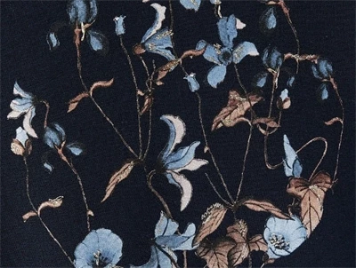 Name It dark sapphire sweatshirt blomster