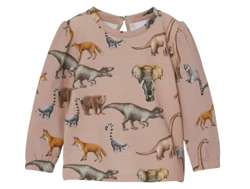 Name It rose smoke sweatshirt animal print