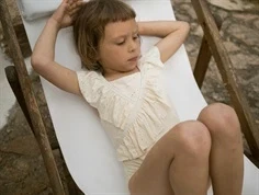 Lil Atelier turtledove badedragt hulmønster