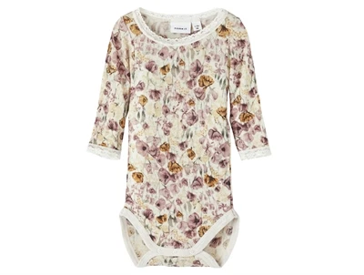 Name It moonbeam blomstret body merinould