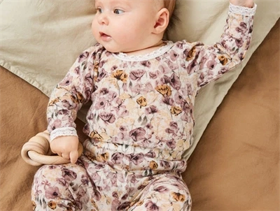 Name It moonbeam blomstret body merinould