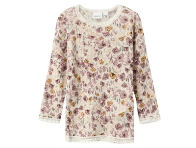 Name It moonbeam blomstret bluse merinould