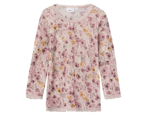 Name It sphinx blomstret bluse merinould