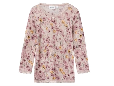 Name It sphinx blomstret bluse merinould