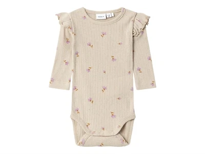 Name It white pepper blomstret body