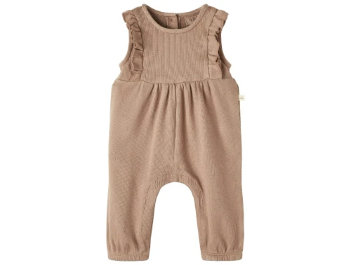 Lil Atelier mocha mousse overall
