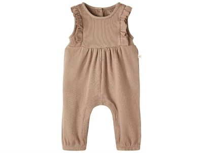 Lil Atelier mocha mousse overall