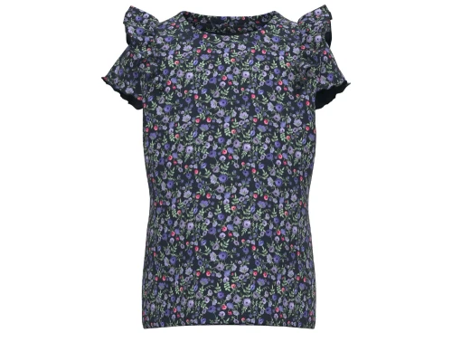 Name It dark sapphire top blomster