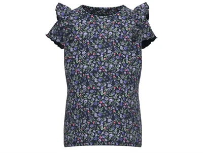 Name It dark sapphire top blomster