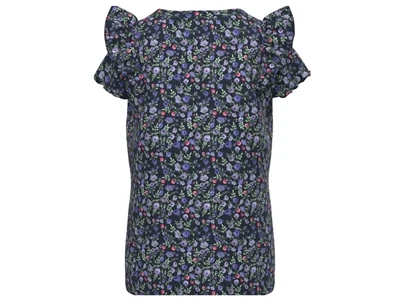 Name It dark sapphire top blomster