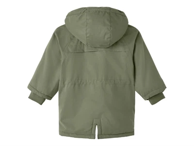 Lil Atelier oil green vinterjakke