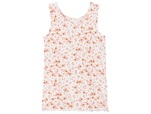 Name It bright white top blomster