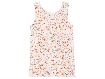 Name It bright white top blomster
