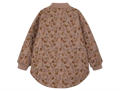 Lil Atelier nougat print termojakke fleecefor