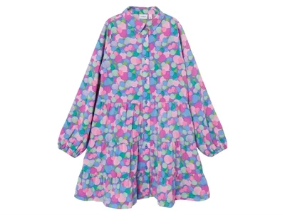 Name It baja blue kjole print