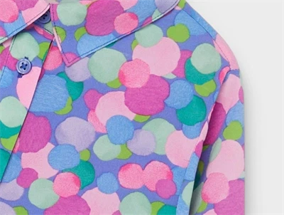 Name It baja blue kjole print